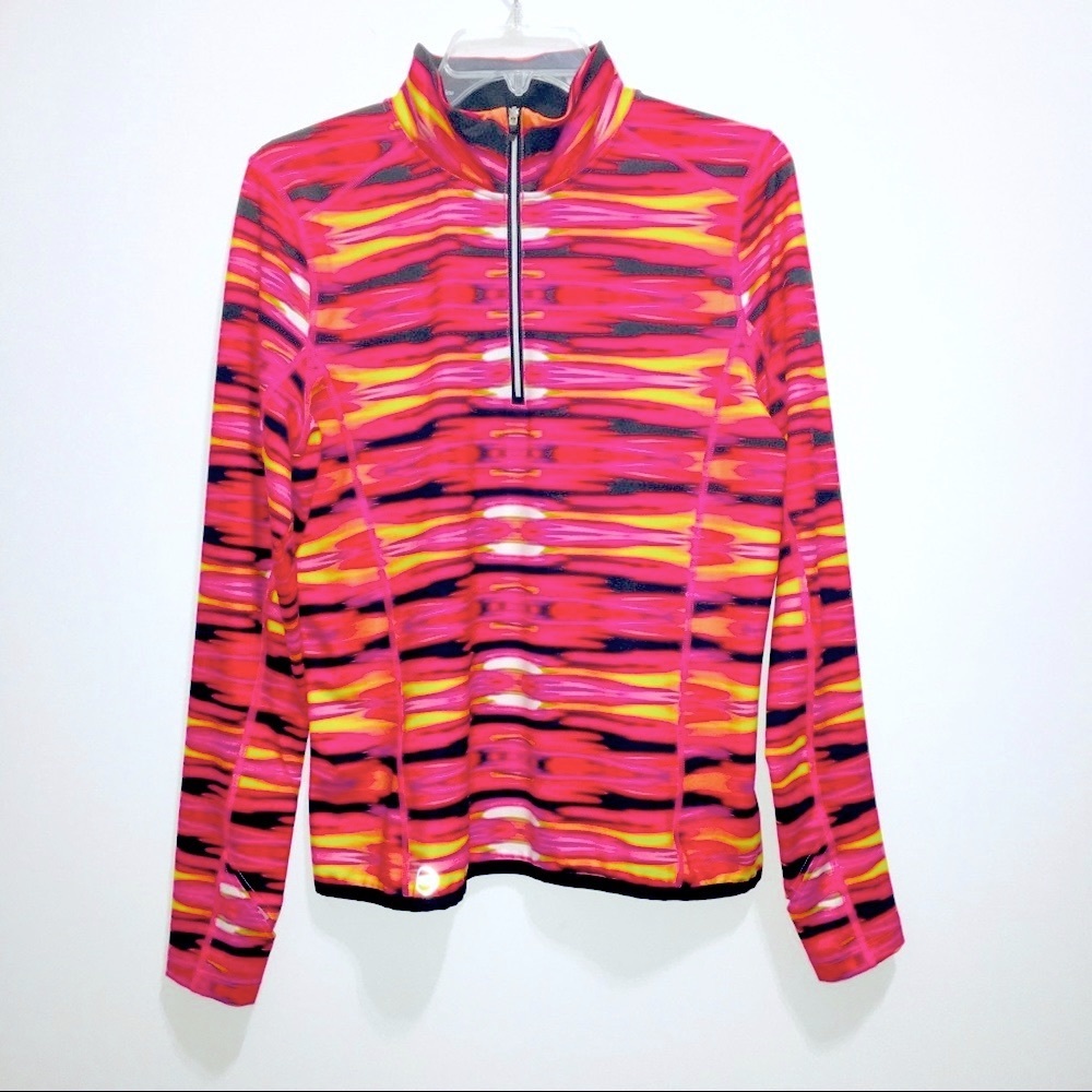 Lauren Ralph Lauren Women’s Active Half-Zipper Jacket Hot Pink